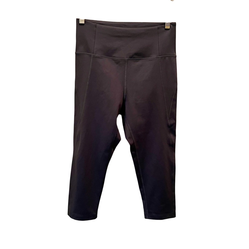 Girlfriend Collective Gray High Rise Cropped Leggings Medium